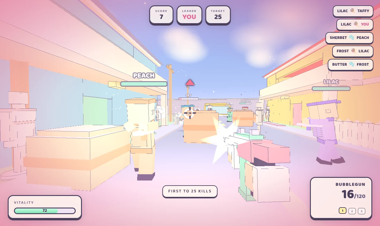 Pastel Nuketown gameplay